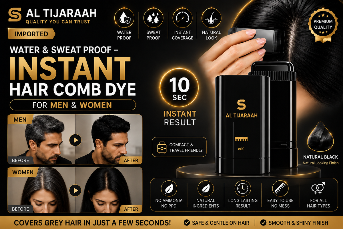 Imported Water & Sweat Proof – Instant Hair Comb Dye (Buy 1 Get 1 Free) (Highly Recommended😍)