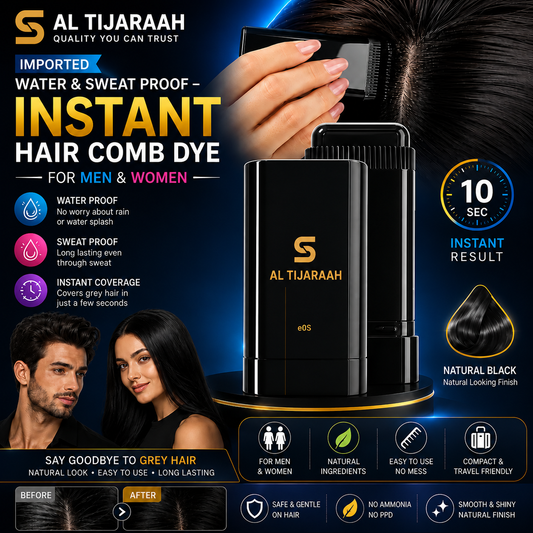 Imported Water & Sweat Proof – Instant Hair Comb Dye
