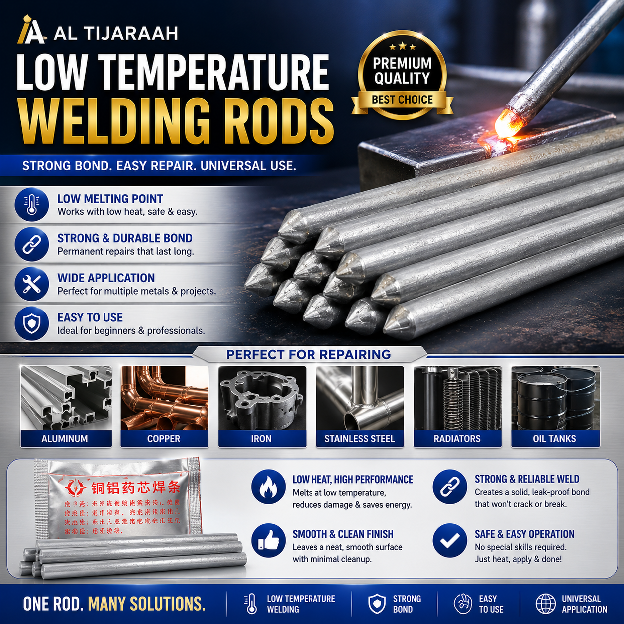Imported Low Temperature Welding Rods – Universal Metal Repair