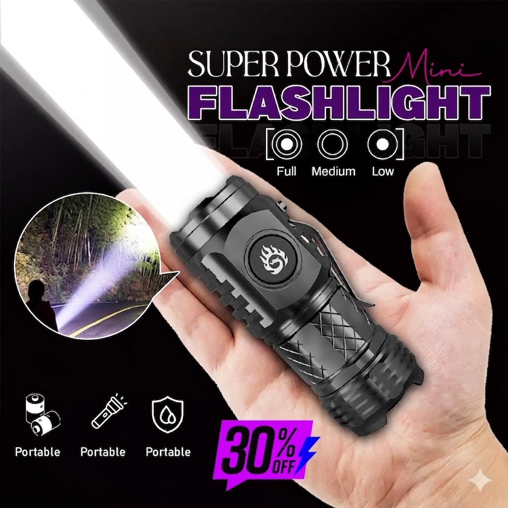 Three-Eyed Monster Mini Flash Super Power Flashlight